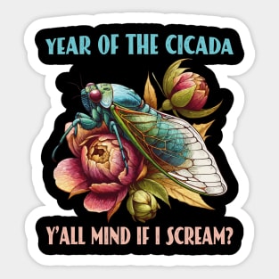 Cicadageddon Invasion Tour Year Of The Cicada Brood 2024 Sticker